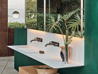 Piano lavabo in Corian® ELL Agape