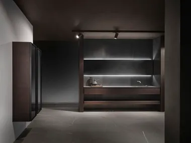 Arredo bagno completo in legno MINIMUM Elitique