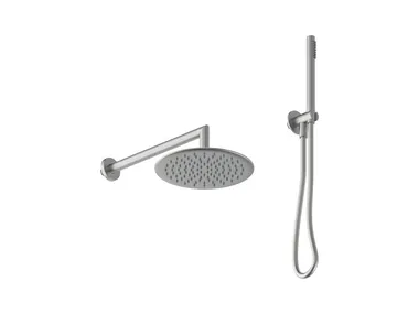 Soffione doccia e doccetta in acciaio inox STILOX Ercos
