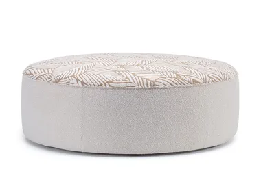 Pouf da giardino rotondo in tessuto ISOLA Ethimo