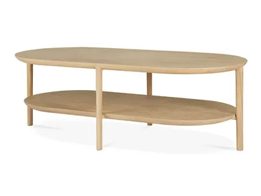 Tavolino ovale in rovere BOK Ethnicraft