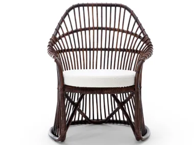 Sedia in rattan con braccioli MARTINGALA 1959 Exteta