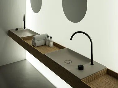 Consolle lavabo doppio sospeso MA ELEMENTS FALPER