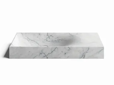 Lavabo sospeso rettangolare in marmo ONDA FALPER