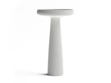 Lavabo freestanding rotondo in Cristalplant® SORGENTE FALPER