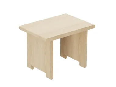 Sgabello basso in legno massello FRANKY Azzurra Ceramica
