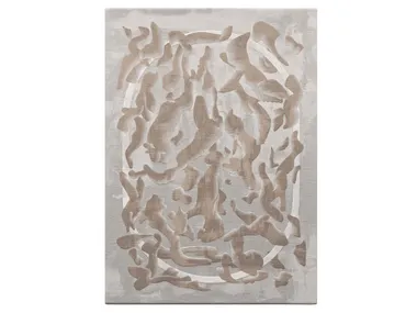 Tappeto rettangolare fatto a mano META BEIGE GRADIENT Feyyn