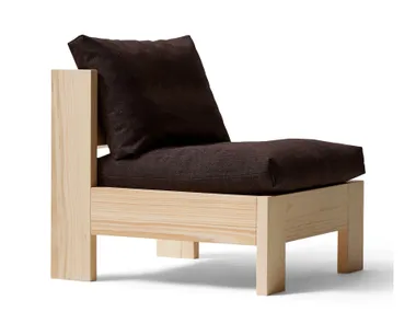 Poltrona in legno e tessuto ICON Form & Refine