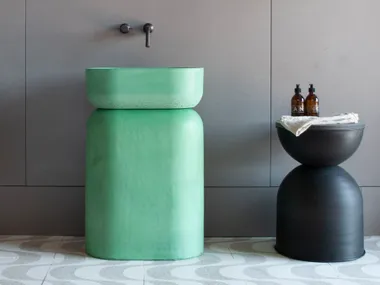 Lavabo freestanding ovale in cemento ARLO Formed