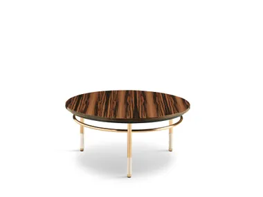 Tavolino rotondo in legno TOBIA Former In Italia