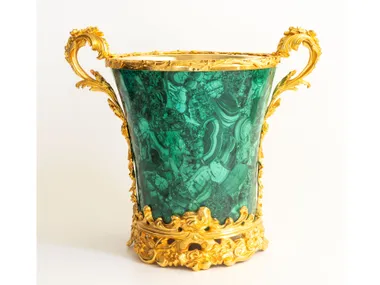 Vaso in malachite e bronzo ATENE FORMITALIA