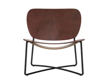 Poltroncina in cuoio MILLER Functionals