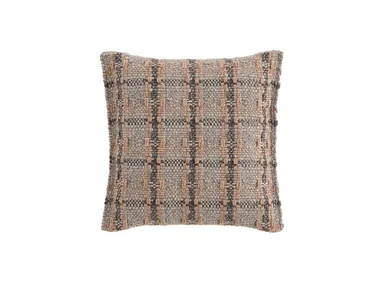 Cuscino a quadri in fibra sintetica da terra per esterni GARDEN LAYERS TERRACOTTA GAN