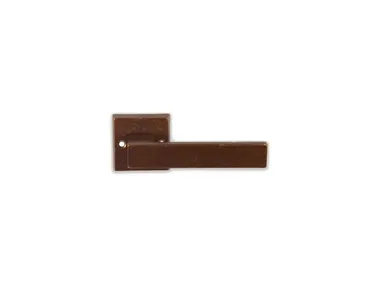 Maniglia in bronzo su rosetta LISCIA GIARA ART DESIGN-BRONZE