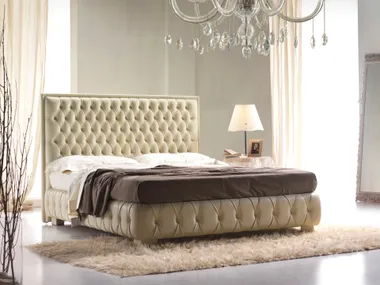 Letto matrimoniale in pelle LUCY Giovannetti Classici