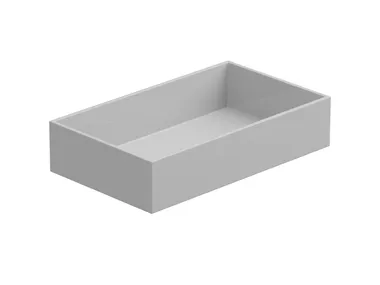 Lavabo da appoggio rettangolare BOX GSG Ceramic Design