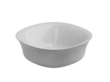 Lavabo da appoggio quadrato in ceramica FLUT GSG Ceramic Design