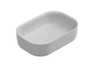 Lavabo da appoggio rettangolare in ceramica HIT GSG Ceramic Design