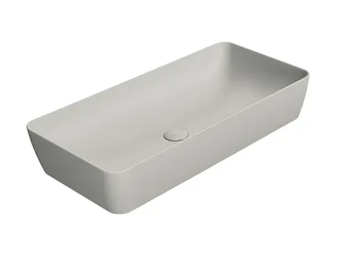 Lavabo rettangolare da appoggio COLOR ELEMENTS 80X40 GSI ceramica