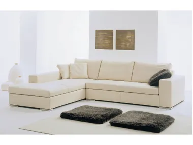 Divano in pelle con penisola DOMINO GYFORM