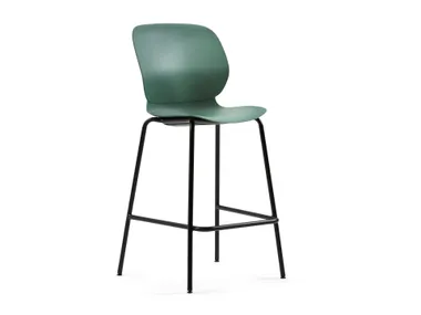 Sgabello ufficio in materiale riciclato con schienale MAARI Haworth