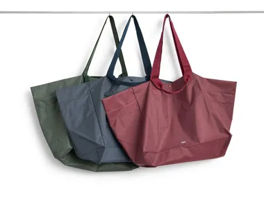 Borsa in plastica riciclata GRID WEEKEND BAG Hay