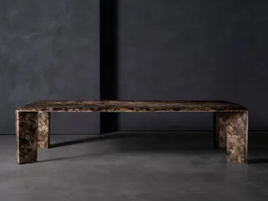 Tavolo rettangolare in legno impiallacciato GRAND STAND Henge