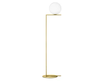 Lampada da terra in ottone e vetro soffiato IC LIGHTS F2 Flos