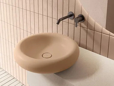 Lavabo rotondo in Solid Surface EASE48 Inbani