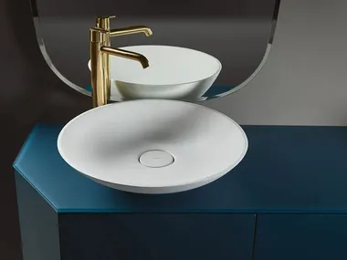Lavabo da appoggio rotondo in Solid Surface FORMA45 Inbani