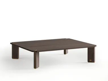 Tavolino quadrato basso da caffè in noce GEA IVG Home Collection