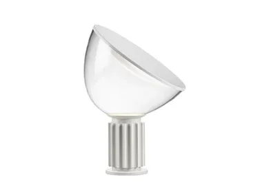 Lampada da tavolo a LED in alluminio e vetro FLOS - TACCIA GLASS WHITE In Stock