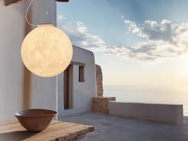Lampada a sospensione per esterno a LED in Nebulite® LUNA OUT In-es.artdesign