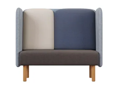 Divano in tessuto a 2 posti con imbottitura ignifuga AUGUST Intuit by Softrend