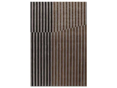 Tappeto fatto a mano rettangolare in lana SUKIMA - Nickel/Caviar Jaipur Rugs