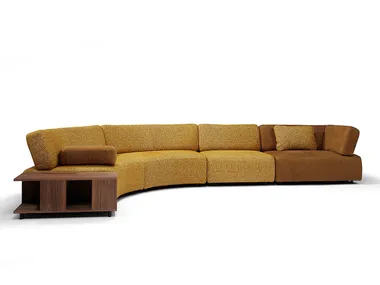 Divano curvo in tessuto INFINITY ROUND Jess