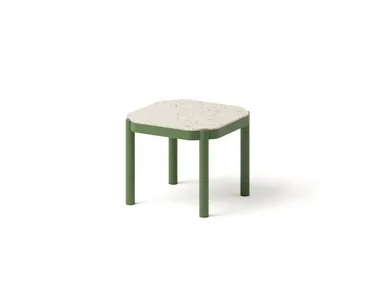 Tavolino da giardino quadrato da caffè in alluminio TROPIC Joyf