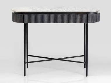 Consolle ovale in marmo con cassetti GLENN KARE Design