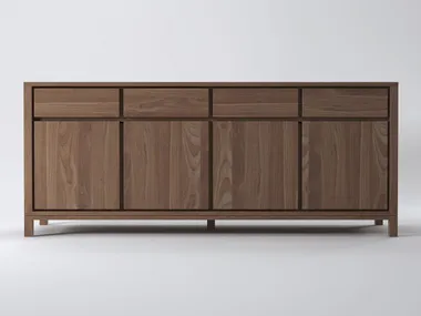 Madia in legno con ante a battente con cassetti SOLID KARPENTER
