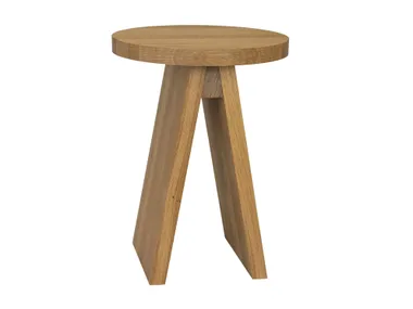Sgabello per bagno in rovere massello EK01 Kaldewei
