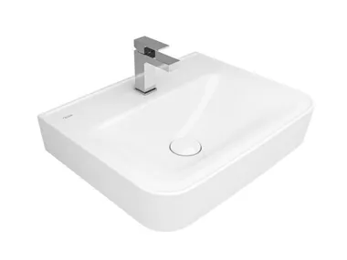 Lavabo da appoggio rettangolare in Fireclay FOLD PRO Kaleseramik