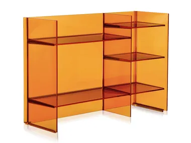 Libreria autoportante a giorno in PMMA SOUND-RACK Kartell