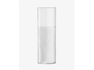Vaso cilindrico in vetro soffiato  WICKER VASE LSA