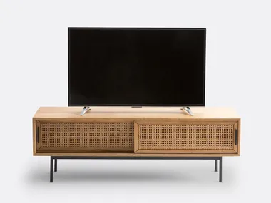Mobile TV in MDF con ante scorrevoli WASKA La Redoute