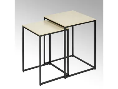 Tavolino di servizio quadrato in ceramica AMAYA Lambert