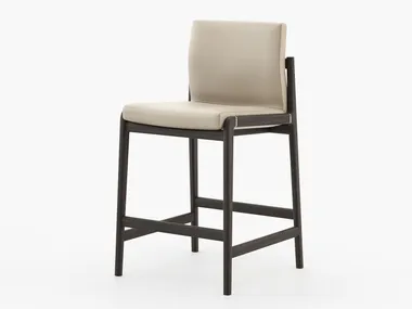 Sgabello alto in pelle JAYNE Laskasas