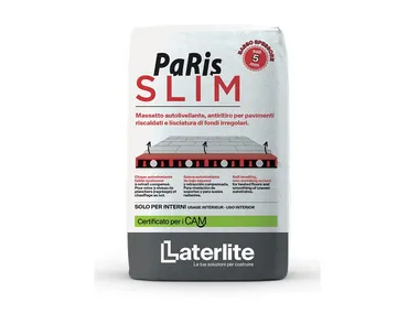 Massetto radiante autolivellante a basso spessore LECA® PARIS SLIM Laterlite