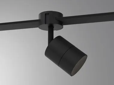 Sorgente orientabile per illuminazione su cavi in alluminio LEVEL MINI Letroh
