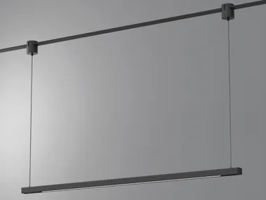 Sorgente a sospensione per illuminazione su cavi in alluminio LEVEL STUDIO Letroh