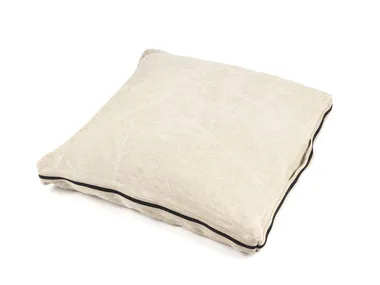 Cuscino quadrato in lino da terra JAMES Libeco Home